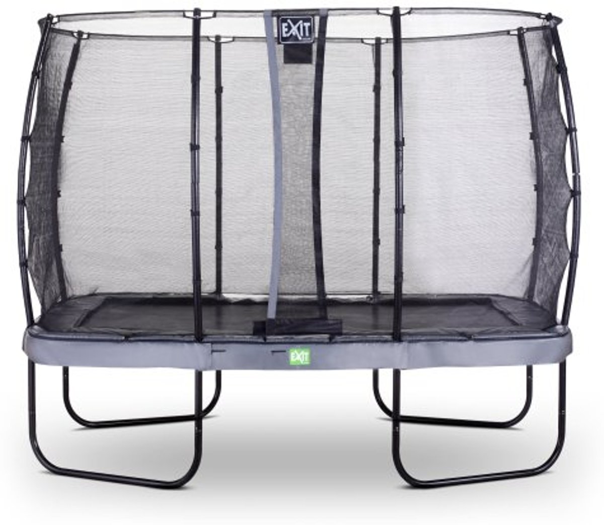   Elegant Premium trampoline 214x366cm met veiligheidsnet Deluxe - grijs