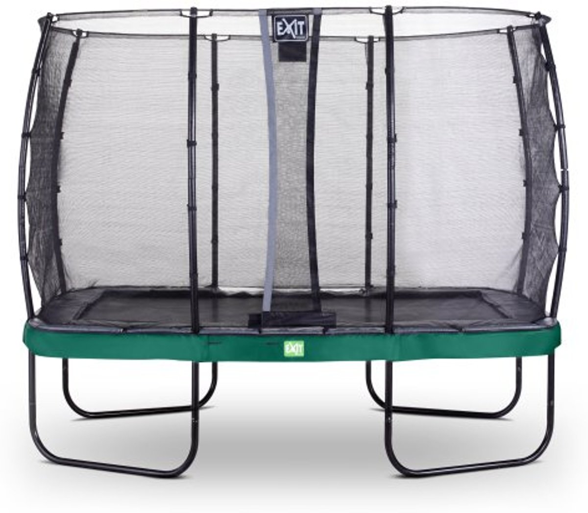 EXIT Elegant Premium trampoline 214x366cm met veiligheidsnet Deluxe - groen