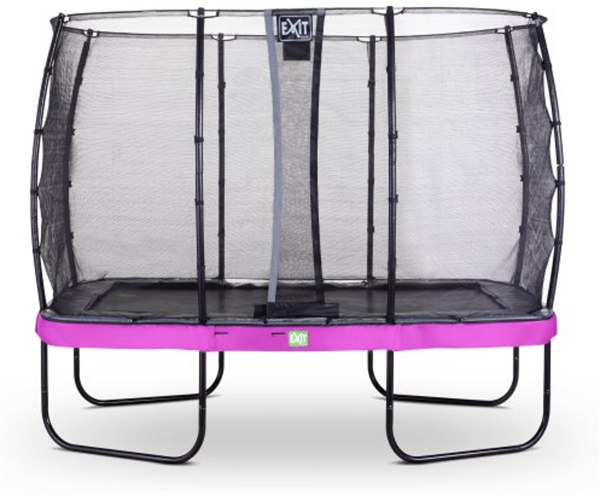   Elegant Premium trampoline 214x366cm met veiligheidsnet Deluxe - paars