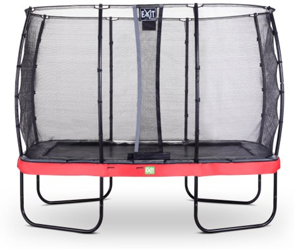 EXIT Elegant Premium trampoline 214x366cm met veiligheidsnet Deluxe - rood