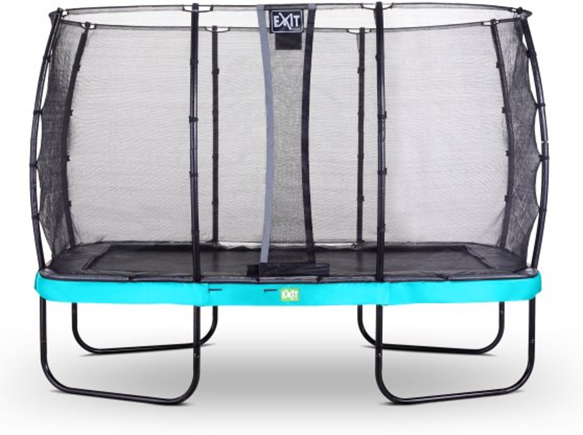   Elegant Premium trampoline 244x427cm met veiligheidsnet Deluxe - blauw