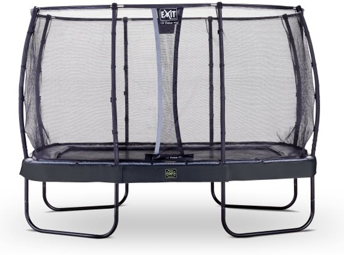 EXIT Elegant Premium trampoline 244x427cm met veiligheidsnet Deluxe - zwart