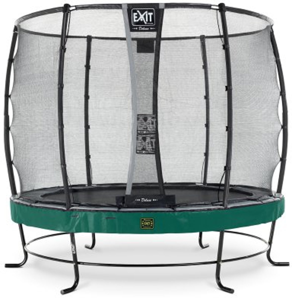   Elegant Premium trampoline ø253cm met veiligheidsnet Deluxe - groen