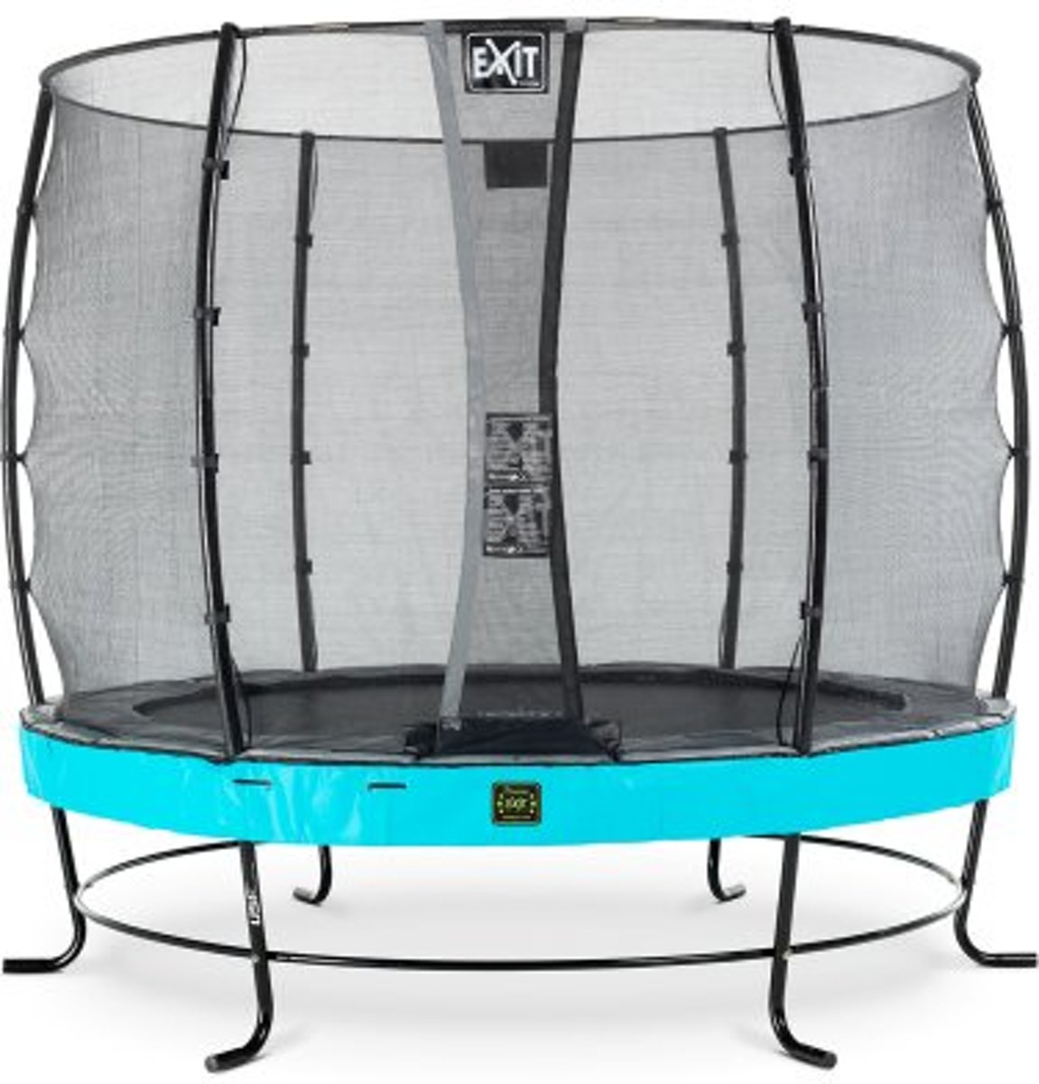 EXIT Elegant Premium trampoline ø253cm met veiligheidsnet Economy - blauw