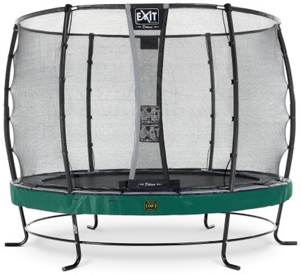   Elegant Premium trampoline ø305cm met veiligheidsnet Deluxe - groen