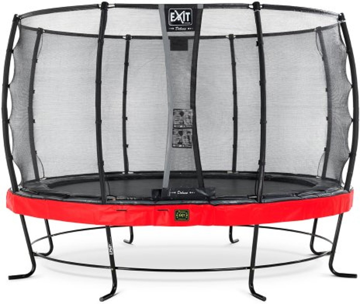   Elegant Premium trampoline ø366cm met veiligheidsnet Deluxe - rood