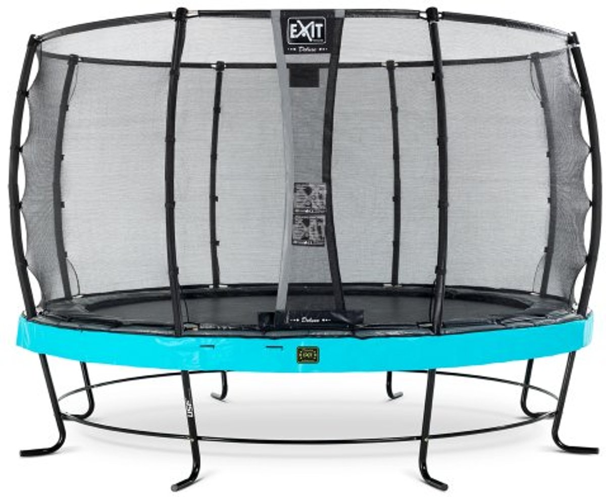   Elegant Premium trampoline ø427cm met veiligheidsnet Deluxe - blauw