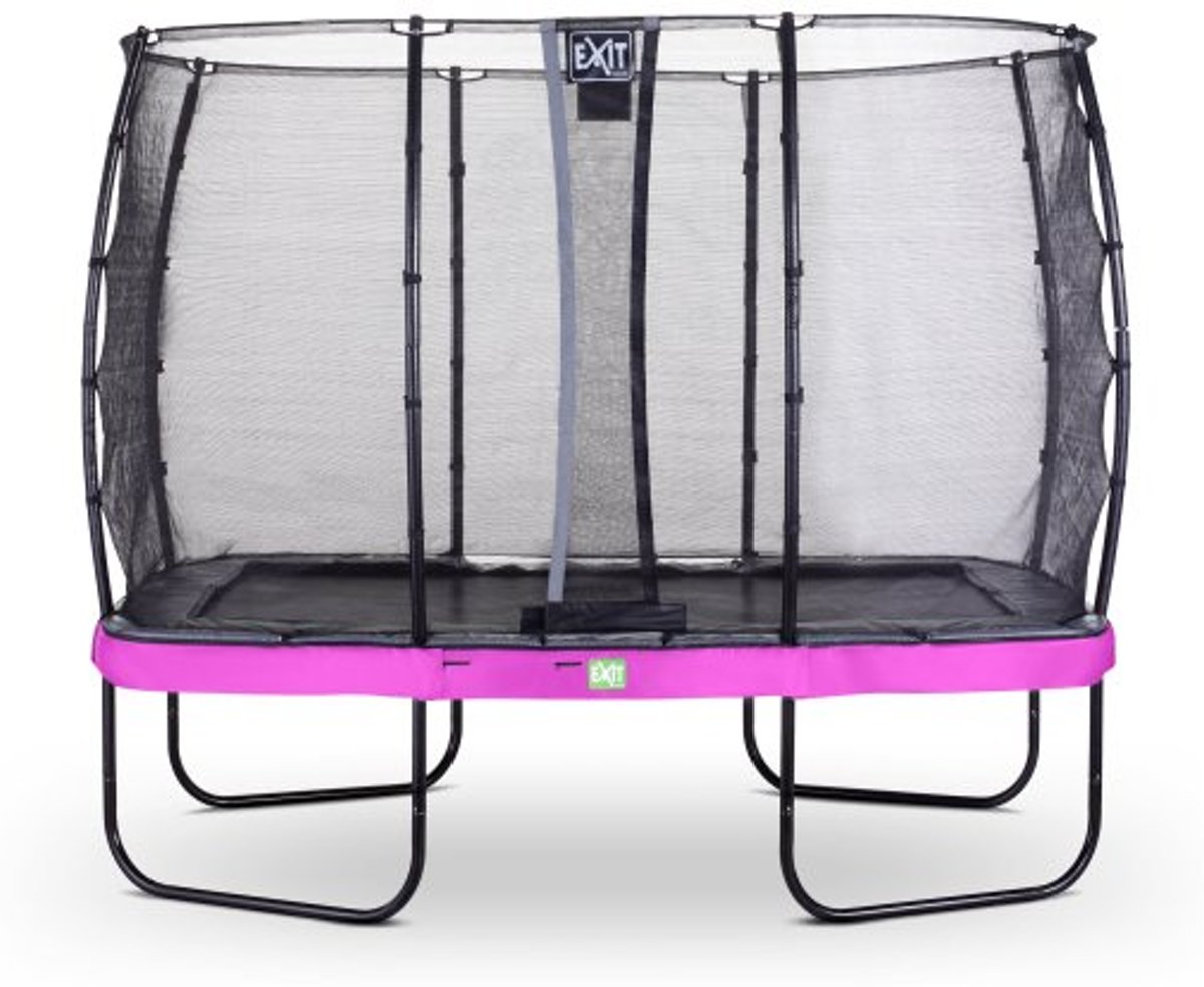   Elegant trampoline 214x366cm met veiligheidsnet Economy - paars