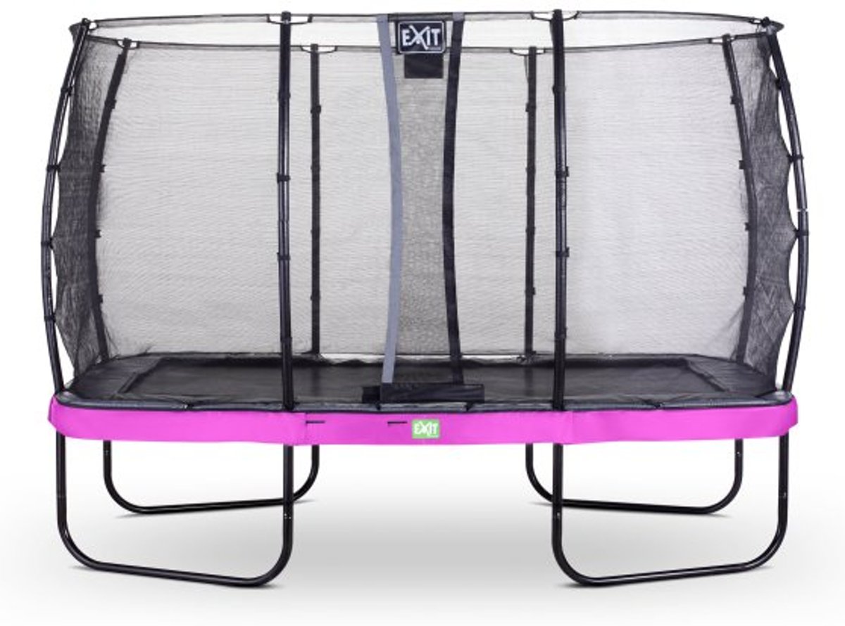   Elegant trampoline 244x427cm met veiligheidsnet Economy - paars