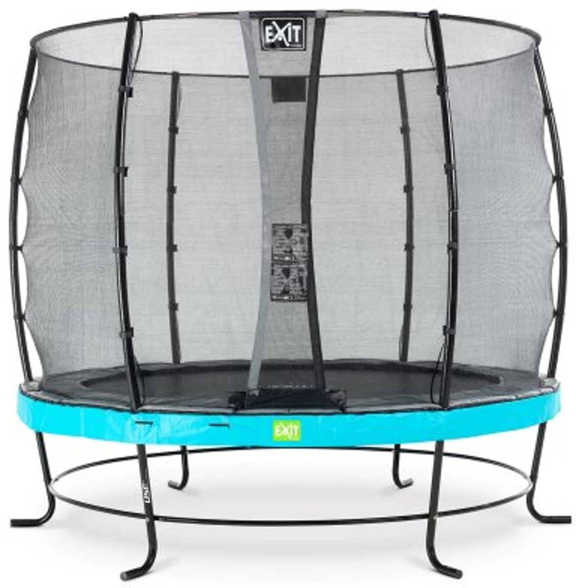 EXIT Elegant trampoline ø253cm met veiligheidsnet Economy - blauw