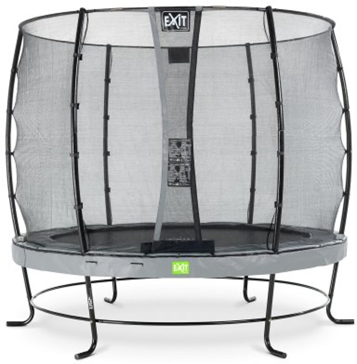 EXIT Elegant trampoline ø253cm met veiligheidsnet Economy - grijs