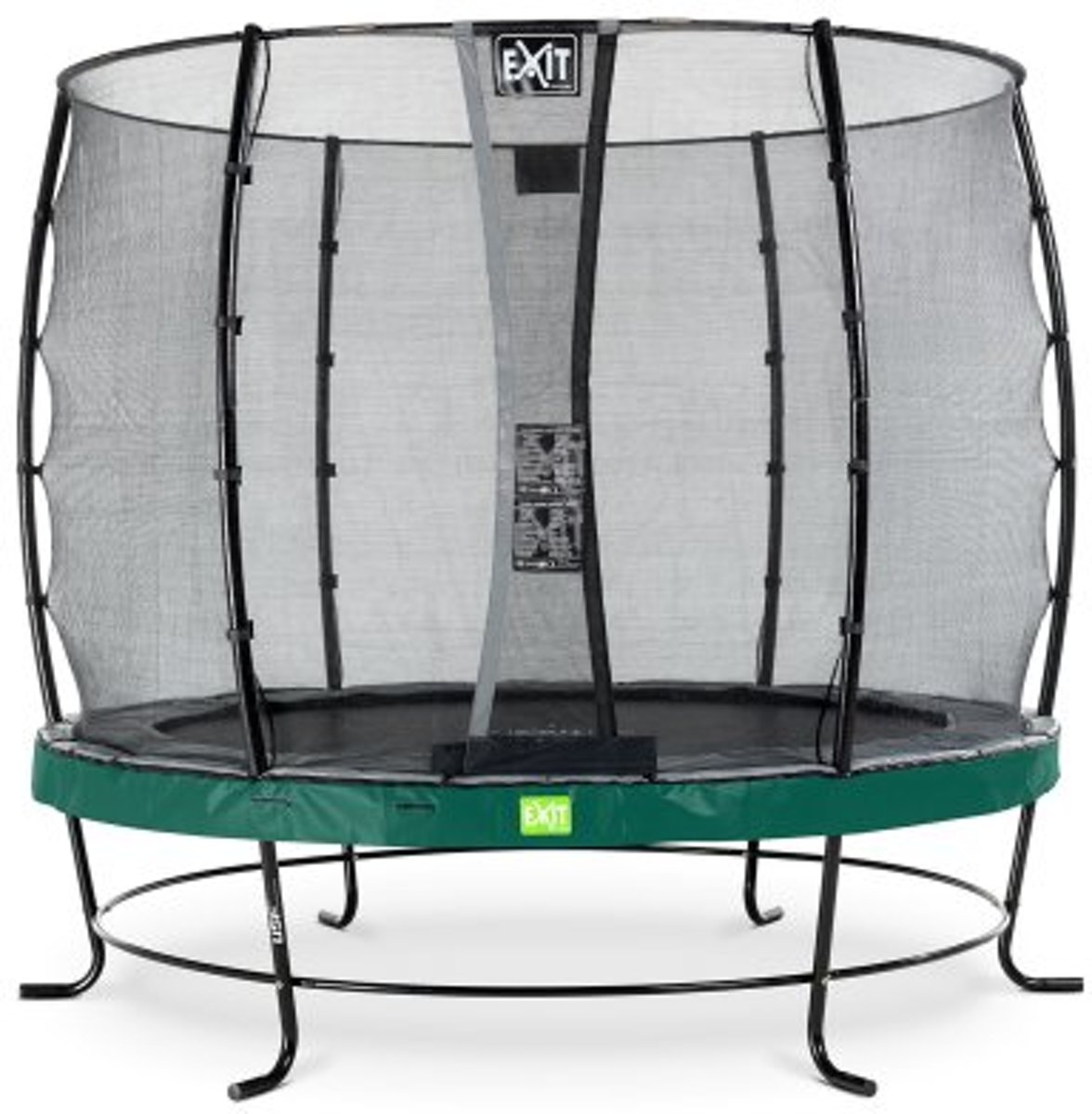 EXIT Elegant trampoline ø253cm met veiligheidsnet Economy - groen