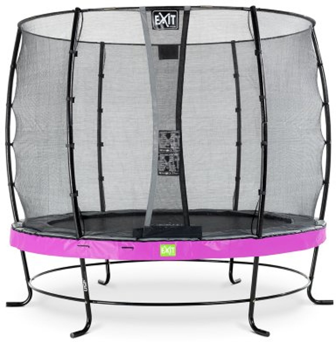 EXIT Elegant trampoline ø253cm met veiligheidsnet Economy - paars