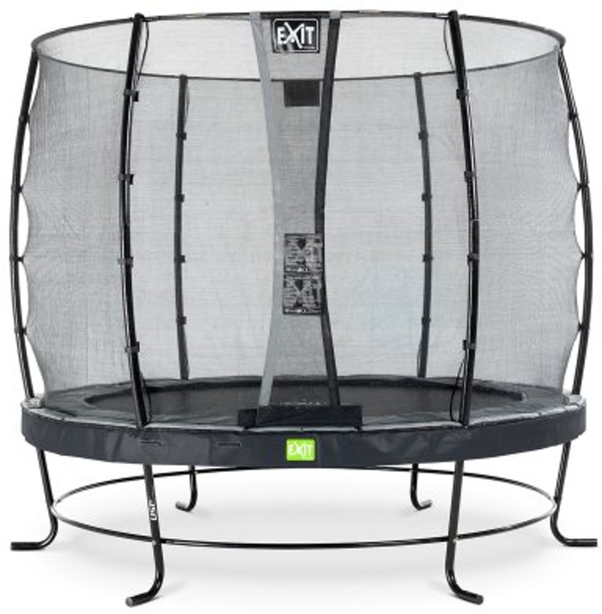 EXIT Elegant trampoline ø253cm met veiligheidsnet Economy - zwart