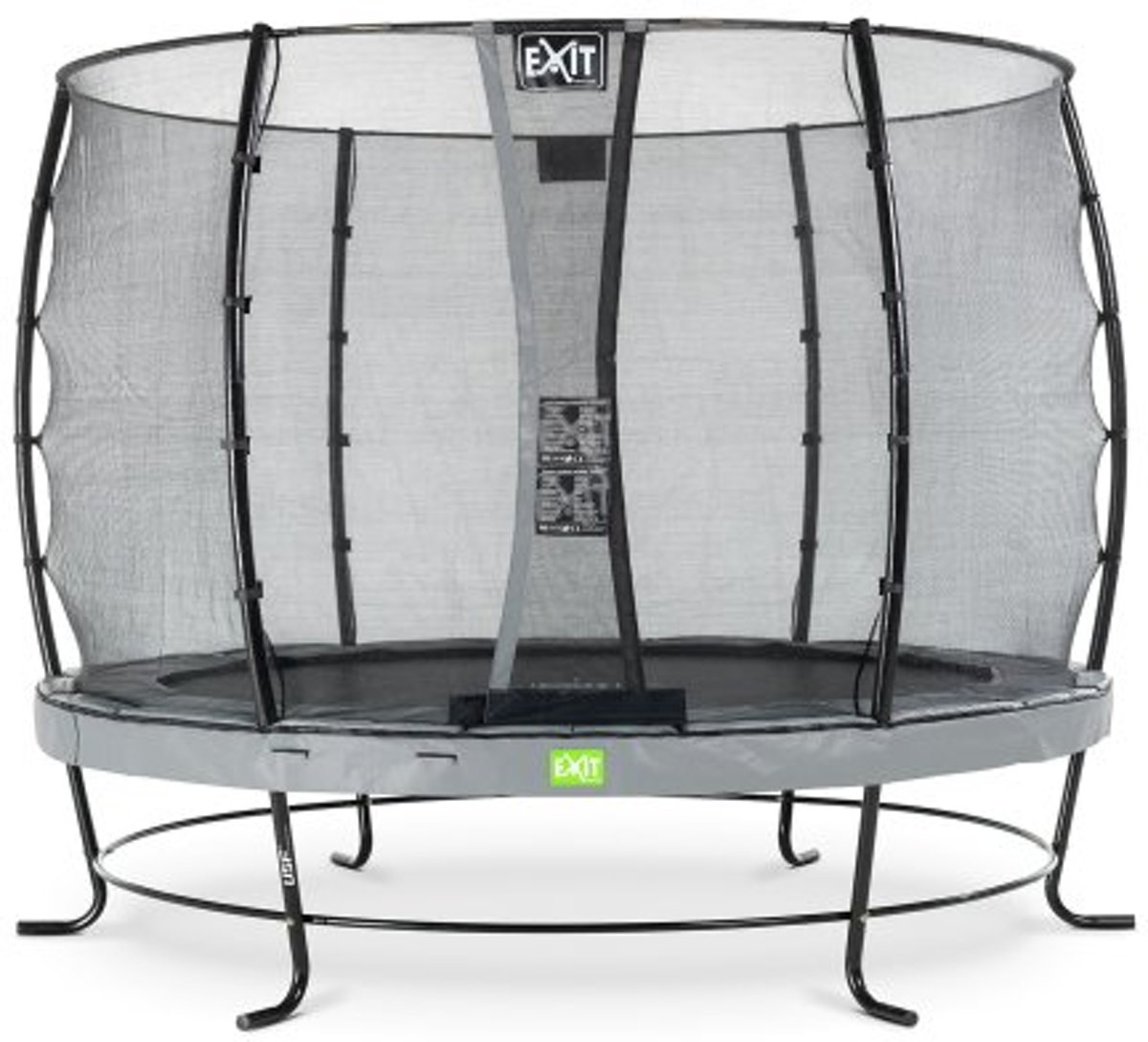   Elegant trampoline ø305cm met veiligheidsnet Economy - grijs