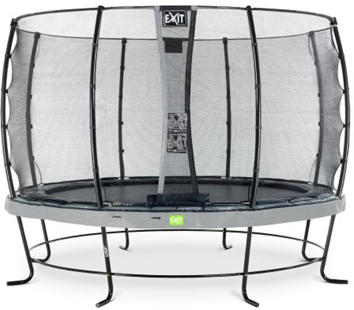 EXIT Elegant trampoline ø366cm met veiligheidsnet Economy - grijs