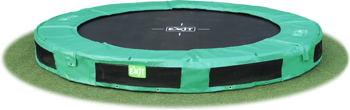 EXIT InTerra Trampoline - 244 cm - Groen