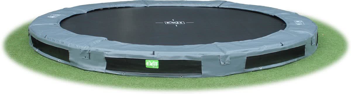 EXIT InTerra Trampoline - 366 cm - Grijs