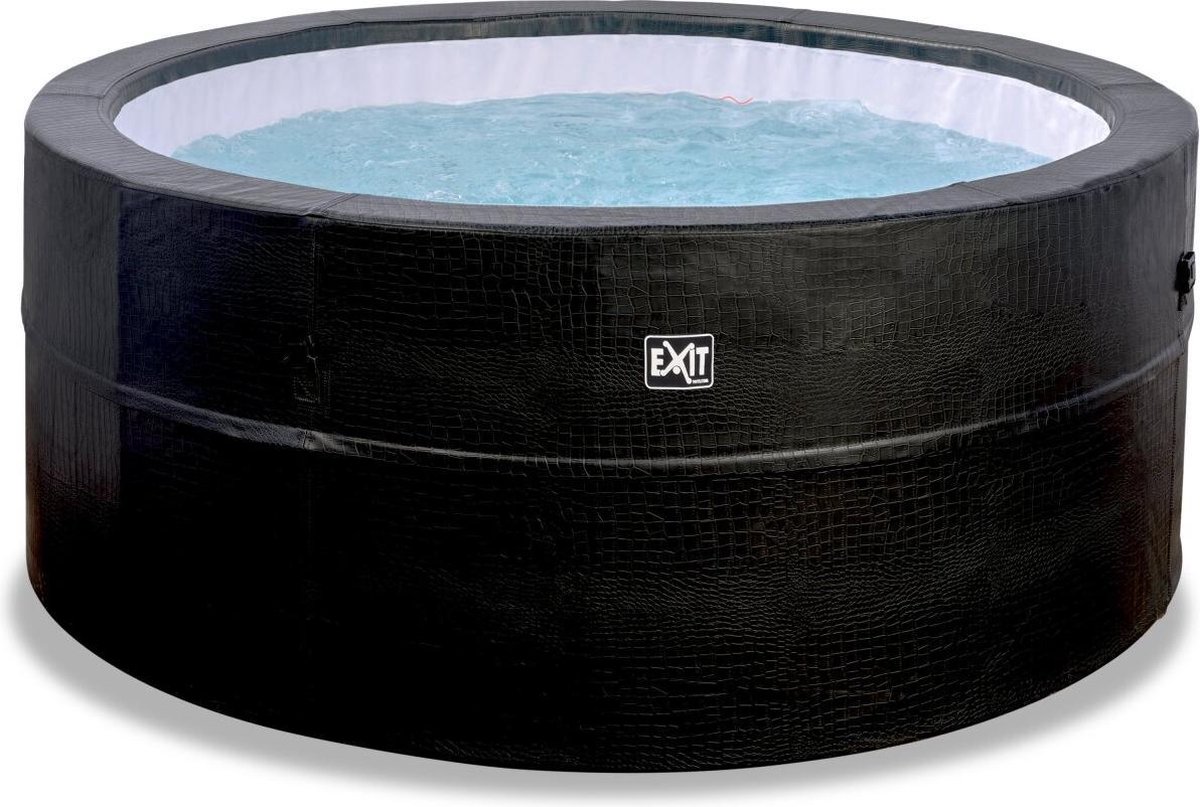   Leather Premium spa ø184x73cm - zwart