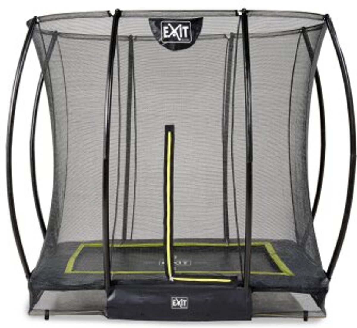 EXIT Silhouette inground trampoline 153x214cm met veiligheidsnet - zwart