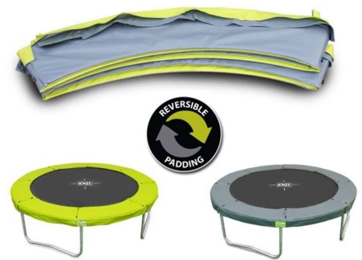 EXIT beschermrand Twist trampoline ø305cm - groen/grijs