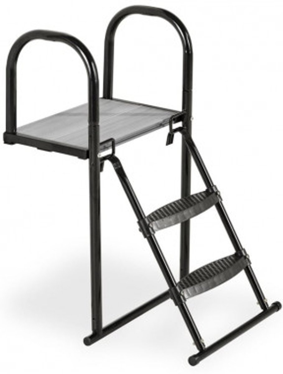 Trampoline platform met ladder -   - 68 x 41 cm (maat S)