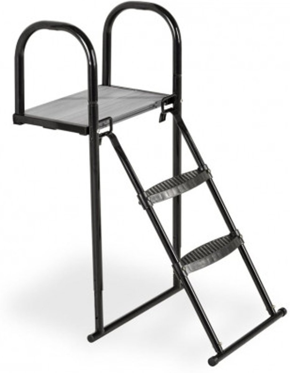 Trampoline platform met ladder -   - 81 x 41 cm (maat M)