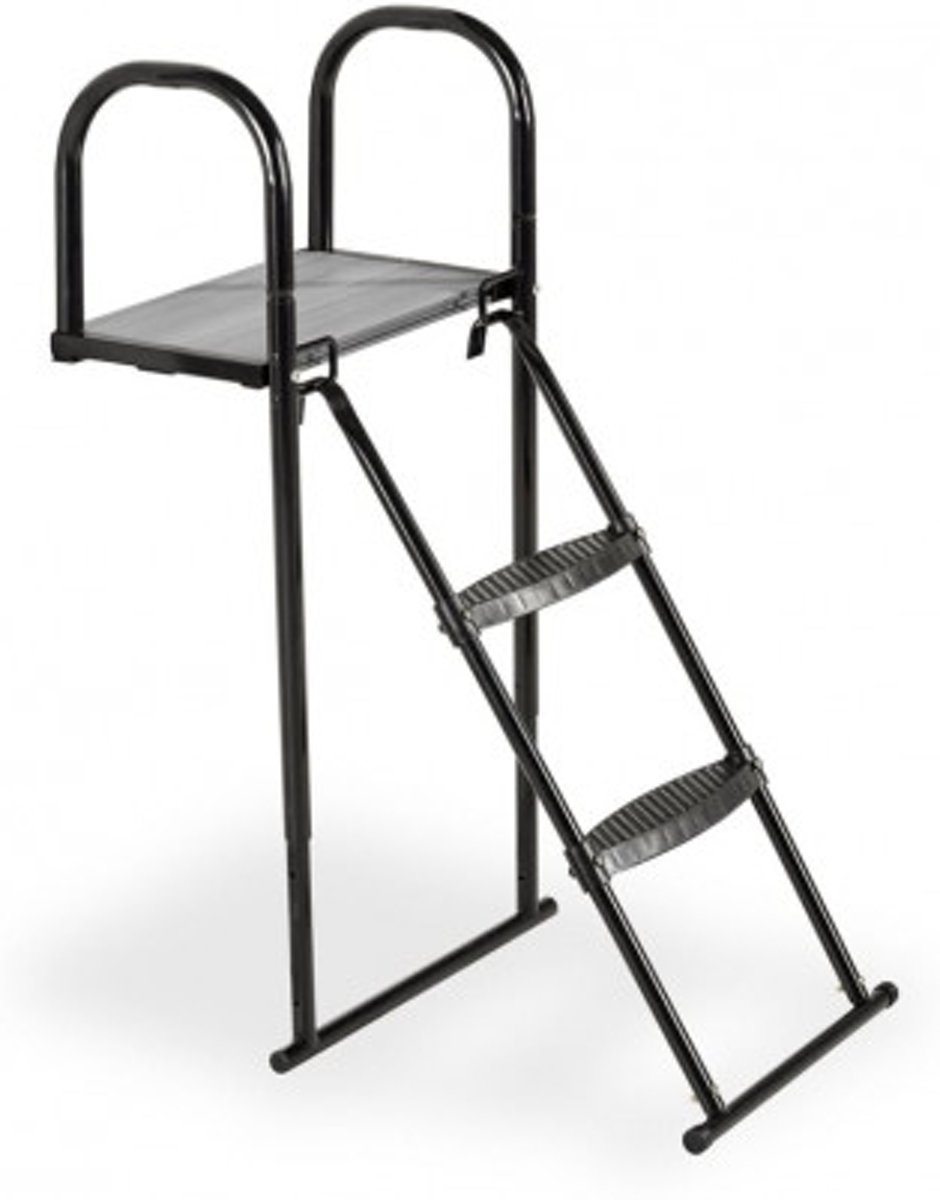 Trampoline platform met ladder -   - 99 x 41 cm (maat L)