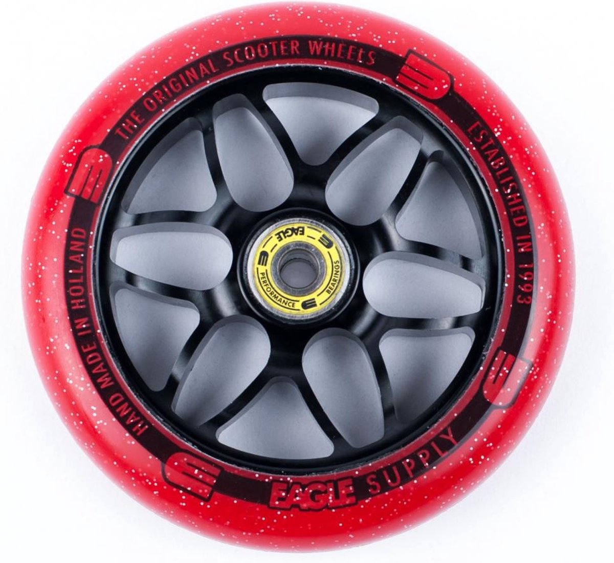   wheel 120mm Black Red