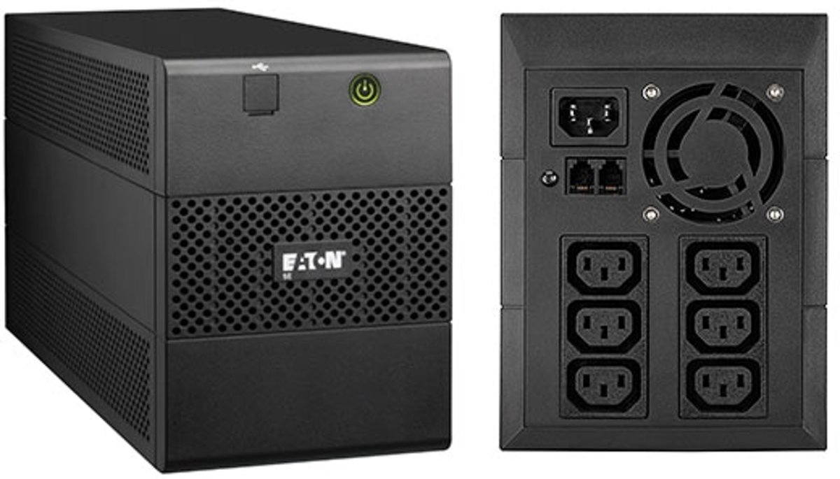 Eaton 5E1100iUSB Line-Interactive 1100VA 6AC outlet(s) Toren Zwart UPS