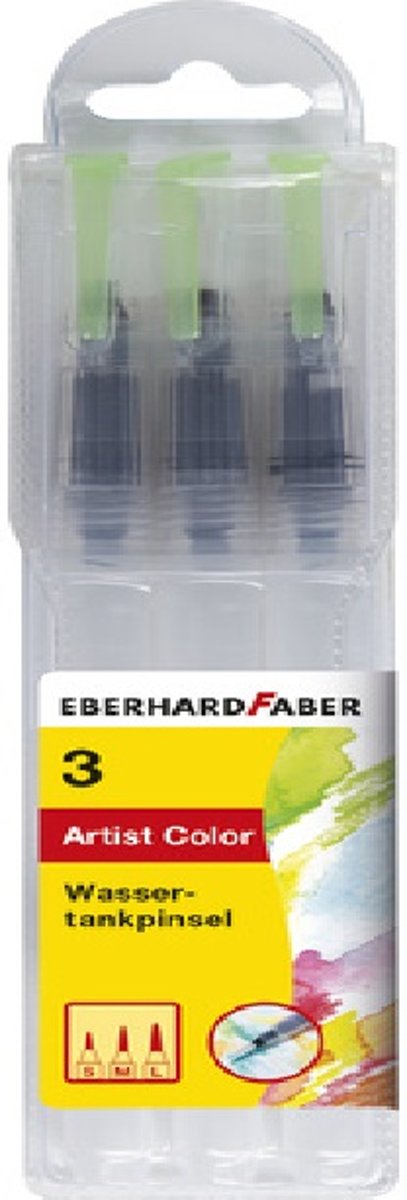 Eberhard Faber EF-579925 Waterpenseel Set 3 Maten S, M, L