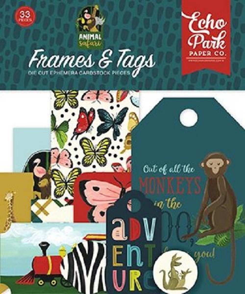 Echo Park Animal Safari Frames & Tags (ZOO167025)