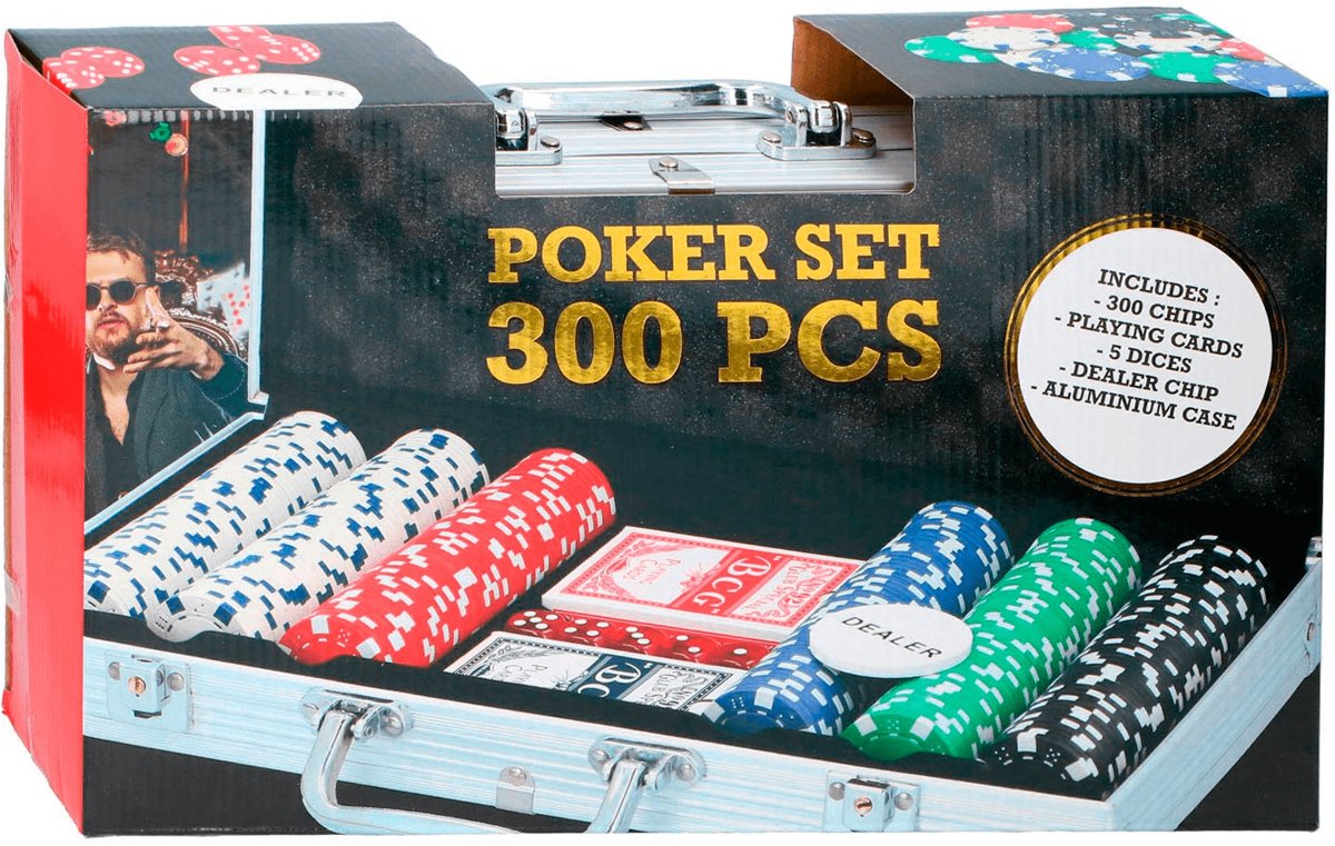 Pokerset in koffer EchtPraktisch - 300delig