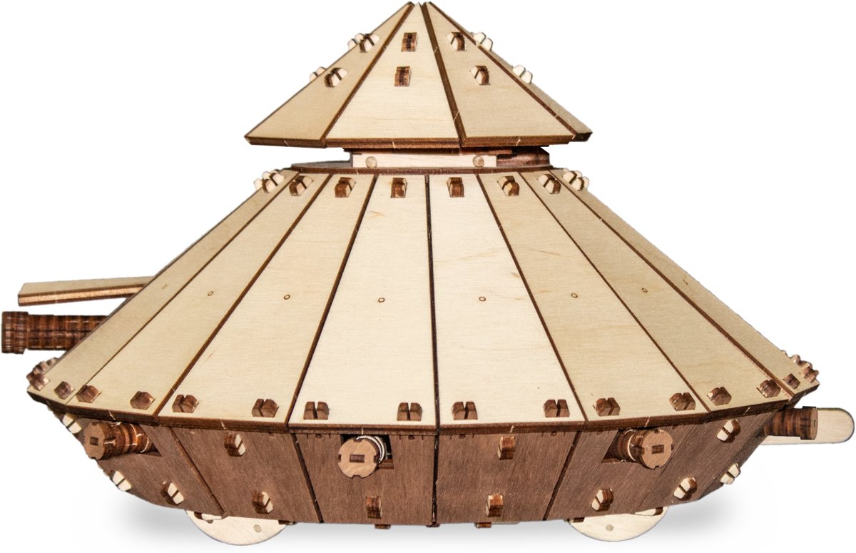 Eco-Wood-Art Da Vinci Tank - Houten Modelbouw