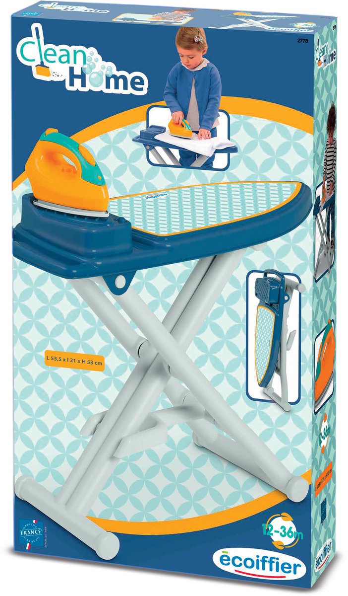 Ecoiffier strijkplank met strijkijzer voor kinderen