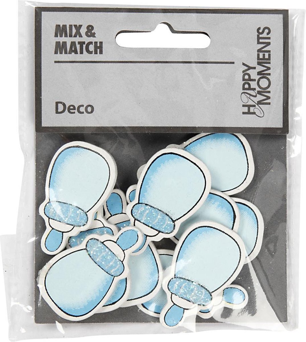 Milk Bottle. light blue. 10 pc