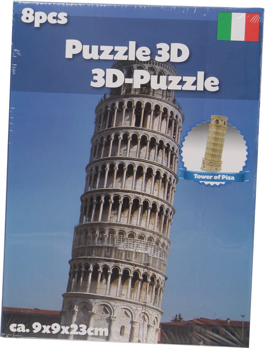 Eddy Toys 3d Puzzel Toren Van Pisa 8 Stukjes