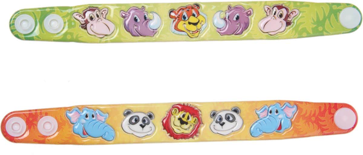 Eddy Toys Armbanden Dieren 5 Cm 2 Stuks