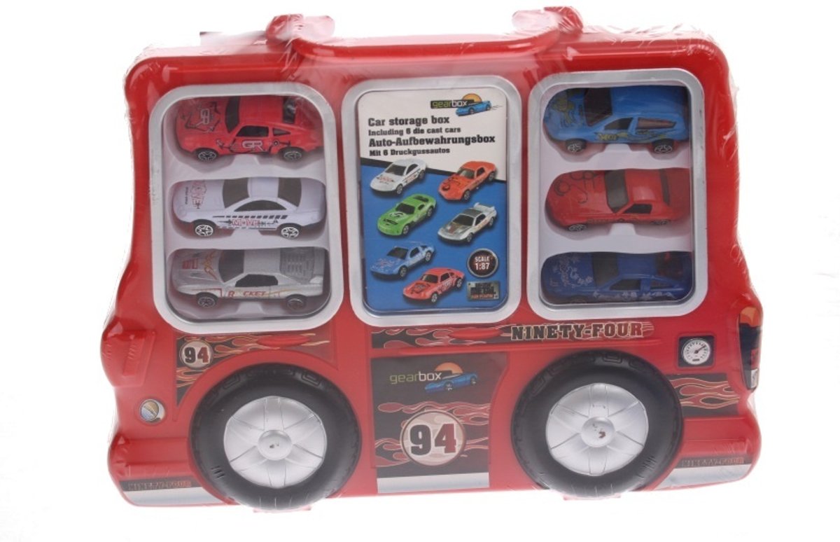 Eddy Toys Auto Opbergdoos Rood 7-delig