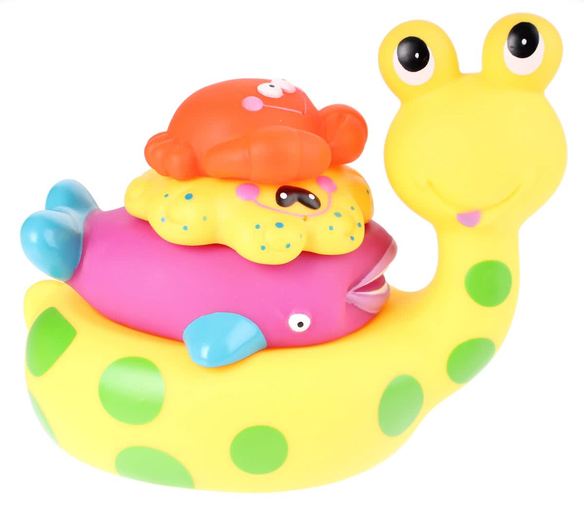 Eddy Toys Badslak Met Vriendjes 17 X 15 X 12 Cm Geel