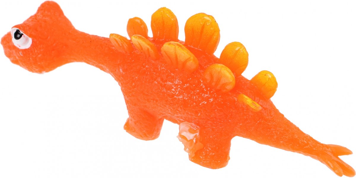 Eddy Toys Dinosaurus Stegosaurus Katapult Oranje 10 Cm