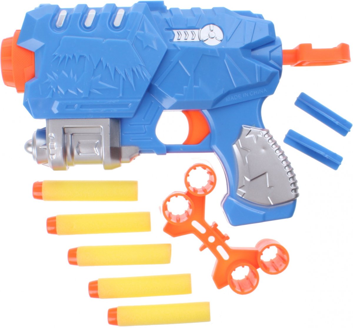 Eddy Toys Foam Blaster 10-delig 22 Cm Blauw