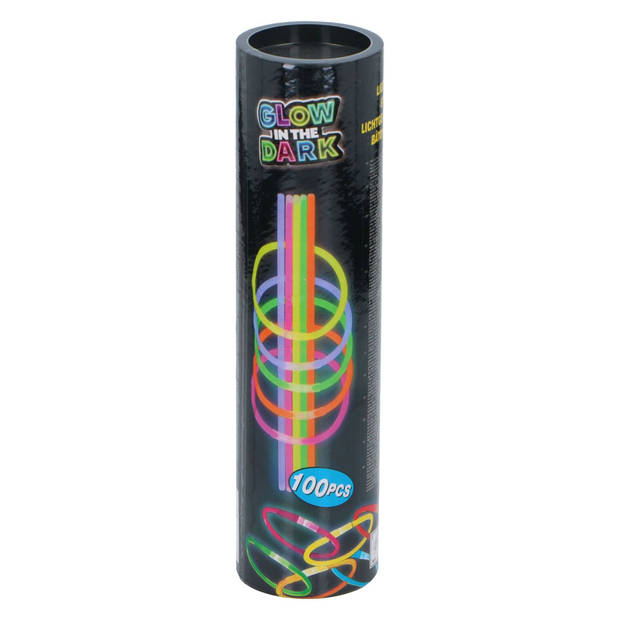 Eddy Toys Glowsticks 100 Stuks - Glow in the Dark Sticks - Breekstaafjes