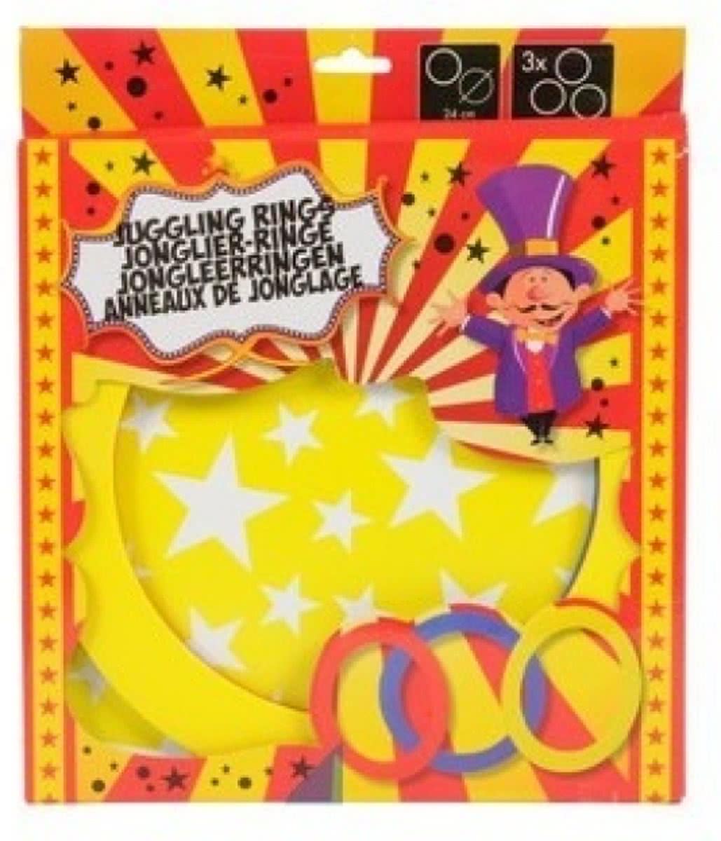 Eddy Toys Jongleerringen 3-stuks 24 cm