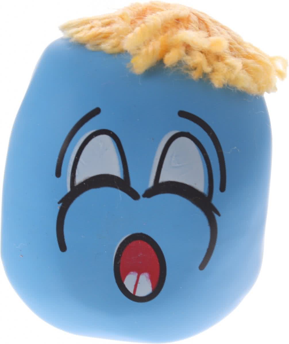 Eddy Toys Kneedfiguur Smiley Blauw 6 Cm