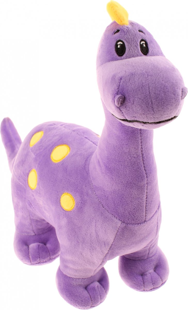 Eddy Toys Knuffel Dinosaurus Paars 37 Cm