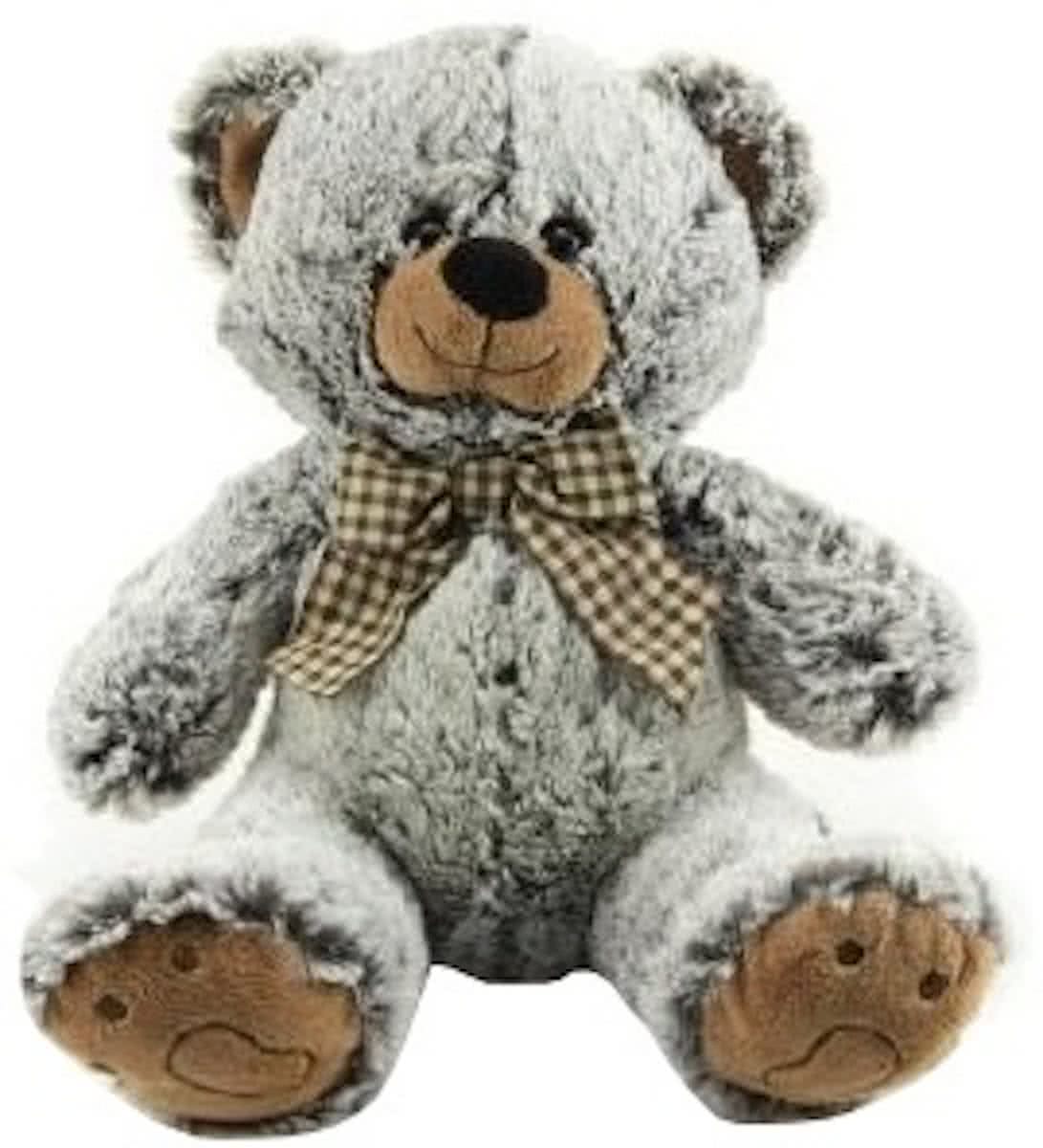 Eddy Toys Knuffelbeer Grijs 27 Cm