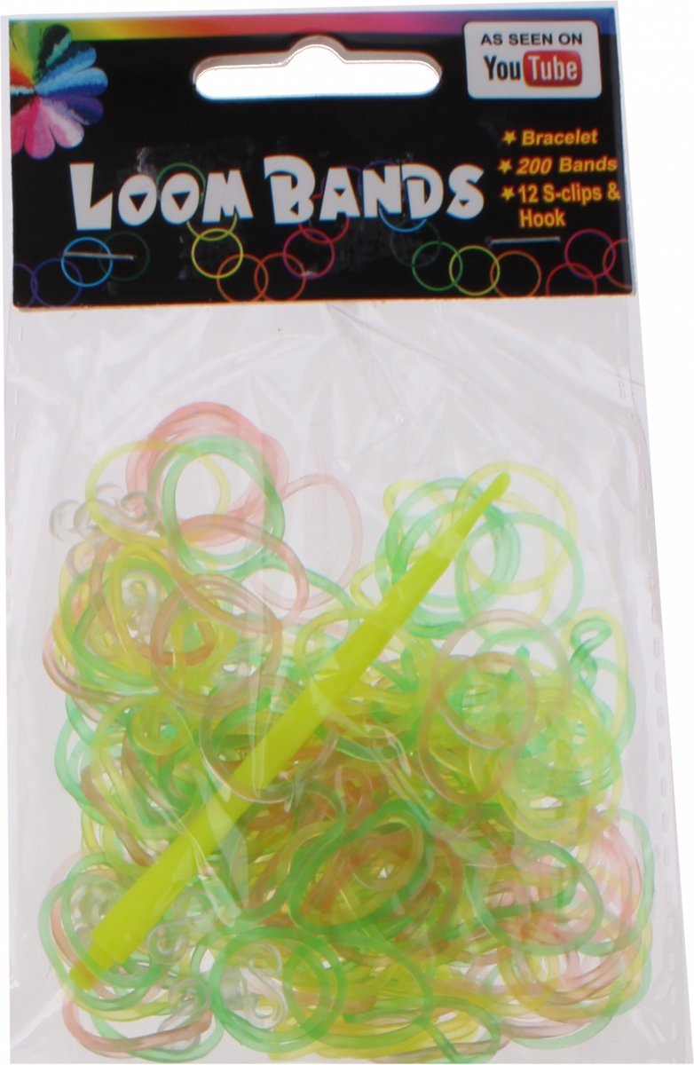 Eddy Toys Loom Bands Armband Maken Groen/geel 213-delig