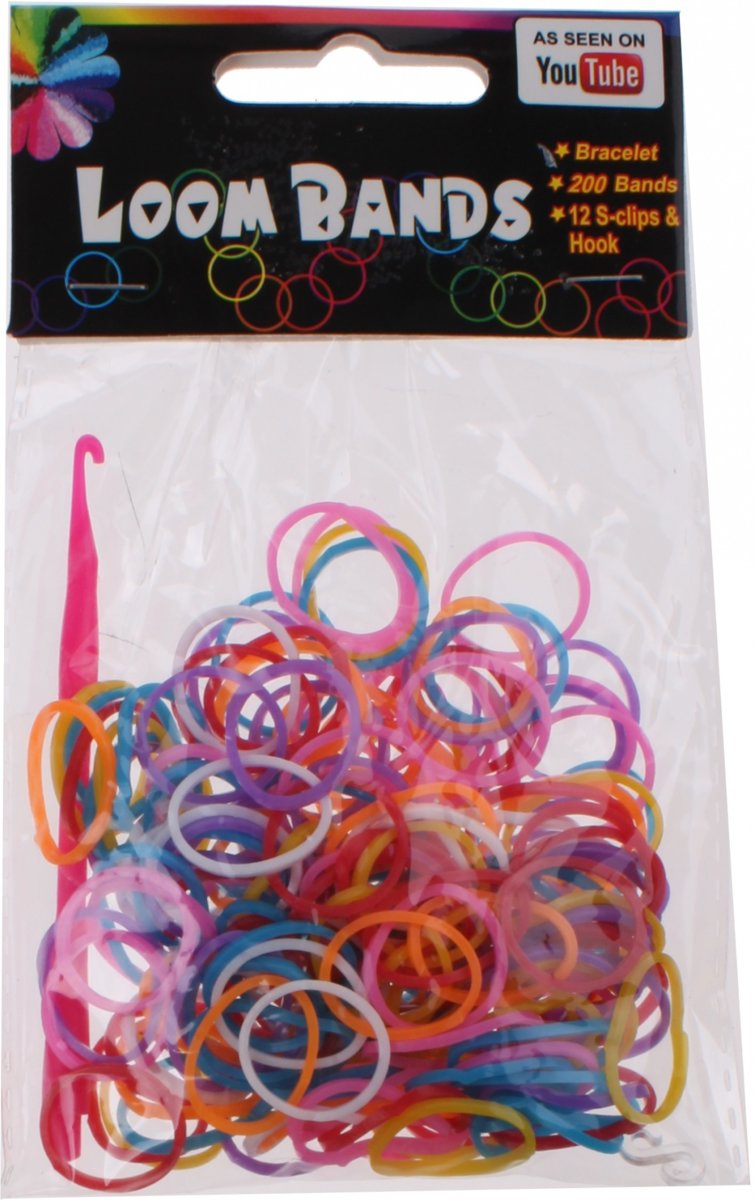 Eddy Toys Loom Bands Armband Maken Paars/blauw/oranje 213-delig