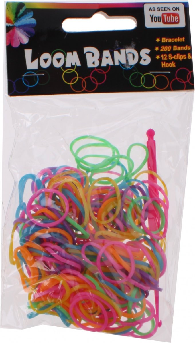 Eddy Toys Loom Bands Armband Maken Paars/geel/blauw 213-delig